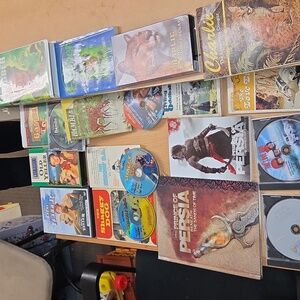 9 Books And 11 Movies a collection of home video media DVDs & books